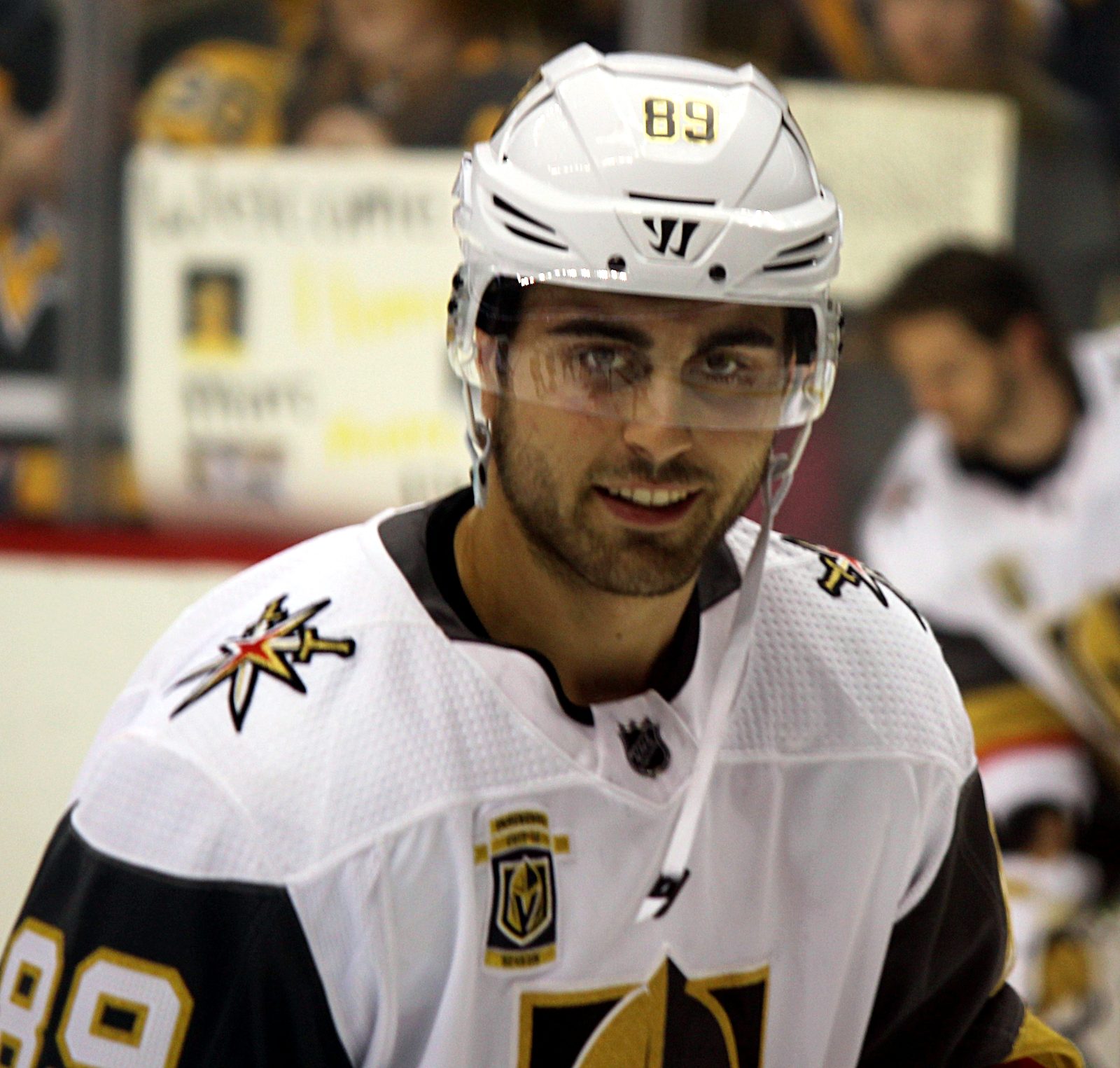 Alex Tuch avec les Golden Knights de Vegas, en 2018