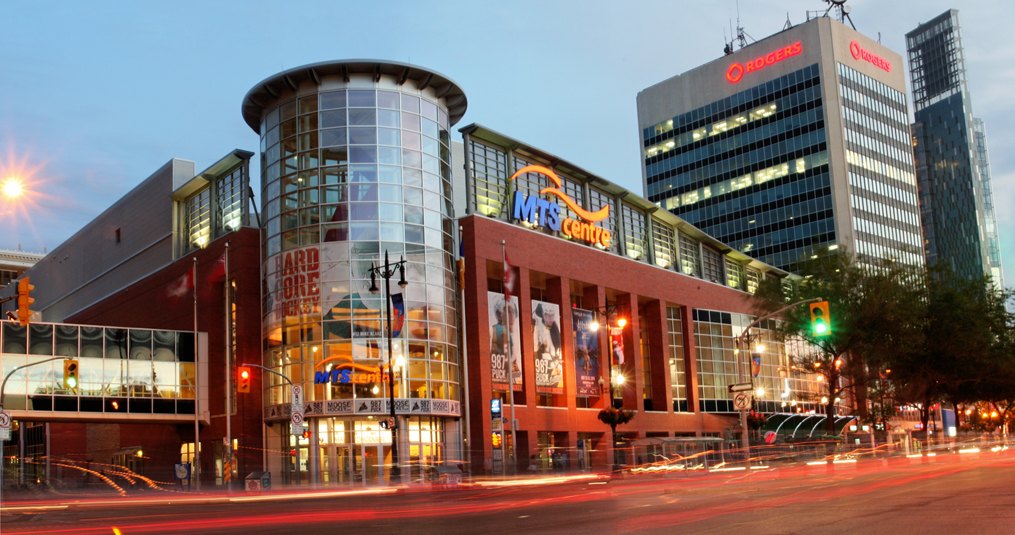 Vue intérieure du Canada Life Centre à Winnipeg