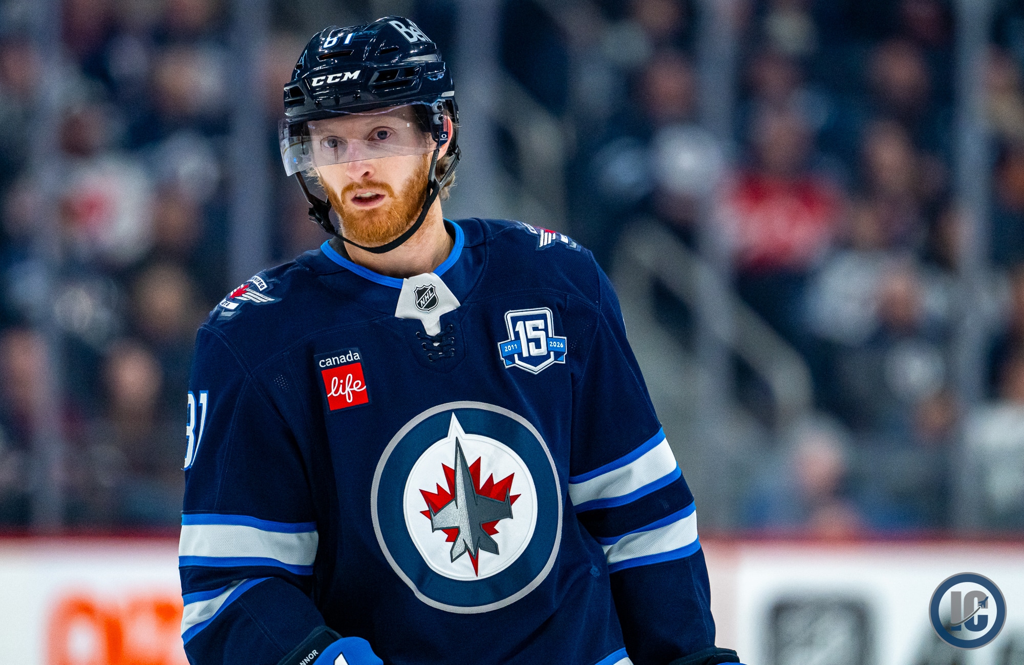 Kyle Connor en action avec les Jets de Winnipeg en 2026