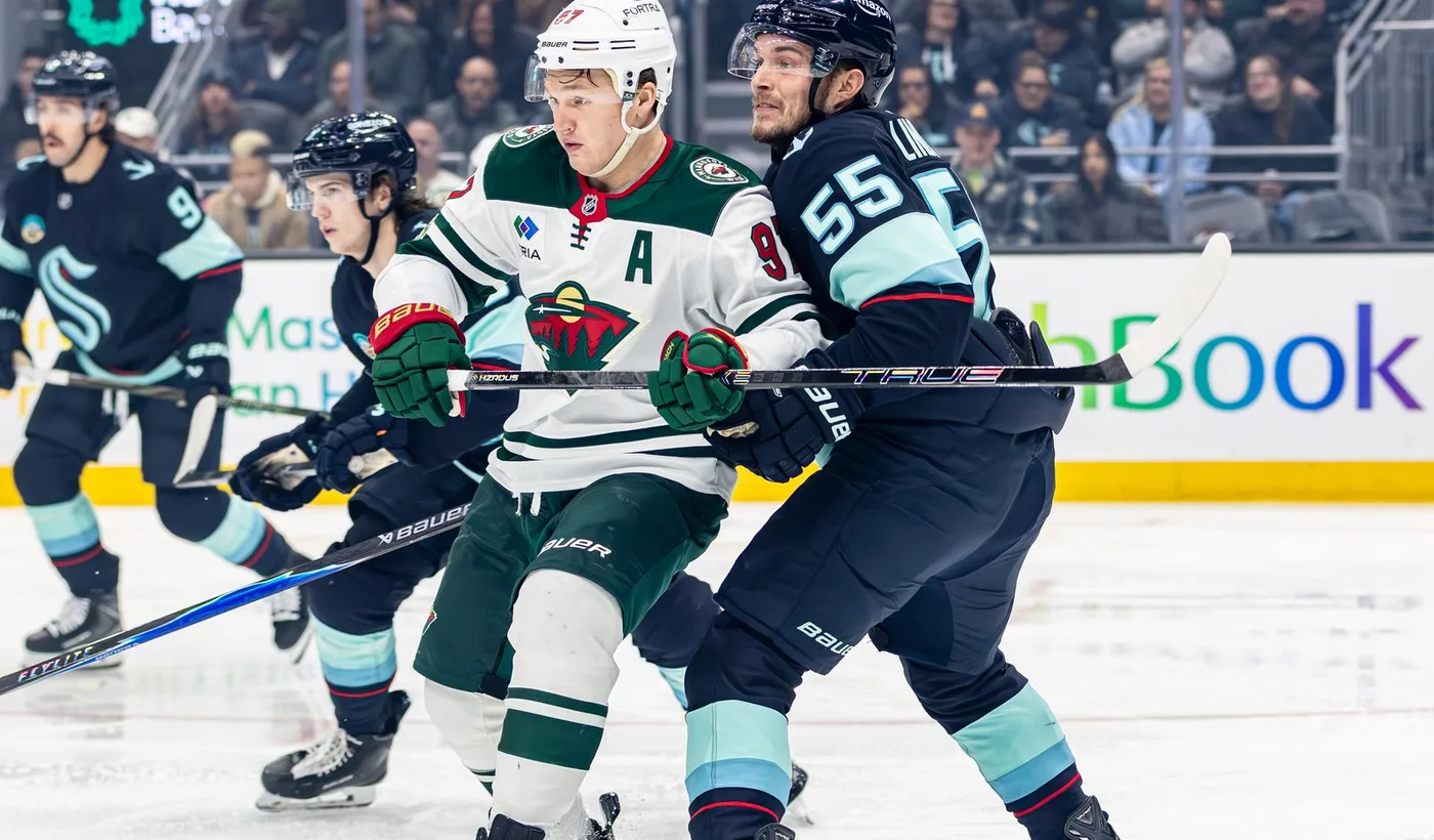Kirill Kaprizov du Wild du Minnesota en action dans la NHL
