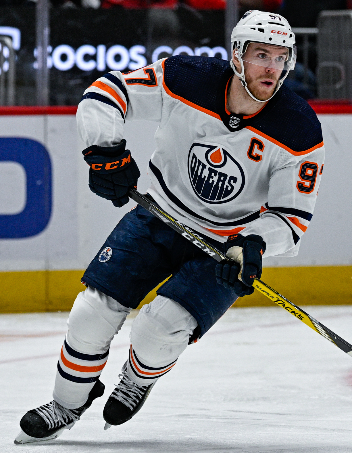 Connor McDavid en action avec les Oilers d’Edmonton le 2 février 2022 (photo antérieure à l’actualité)