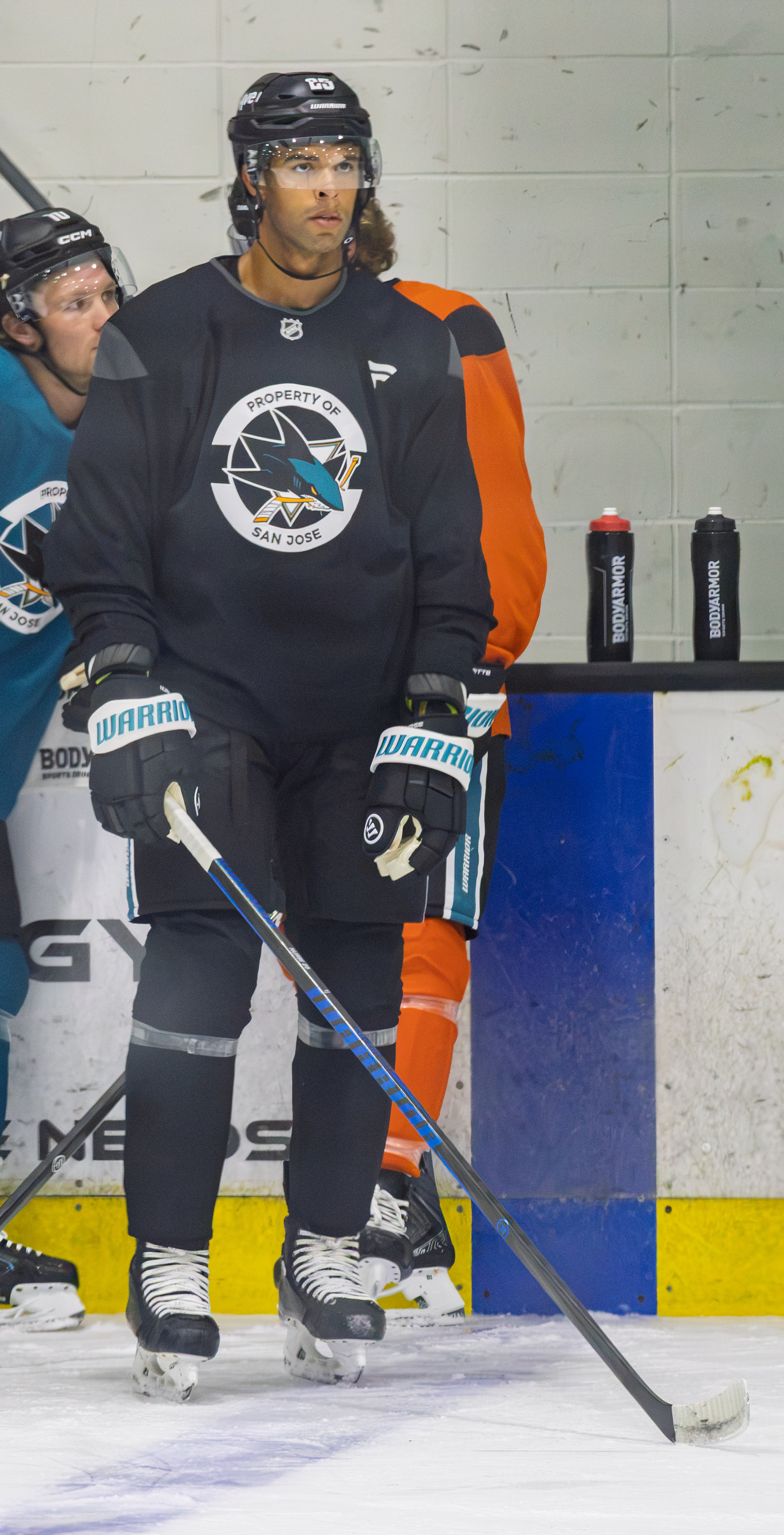 Darnell Nurse à l’entraînement des Sharks de San Jose