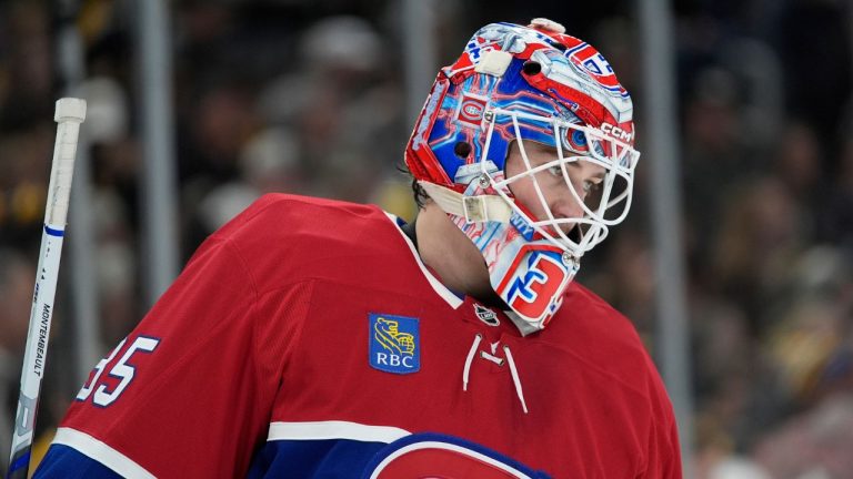Samuel Montembeault devant le filet du Canadien de Montréal en 2026