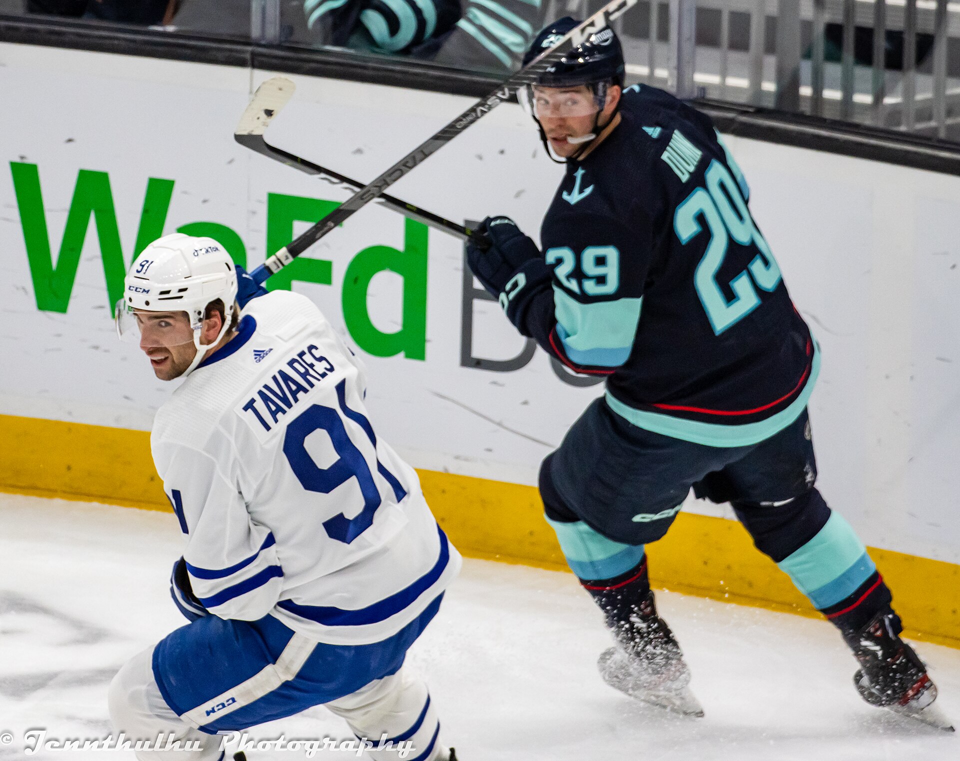 John Tavares en action avec les Maple Leafs de Toronto